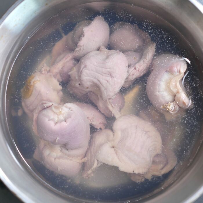 砂肝の準備
