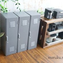 セリアの収納缶に一目惚れ❤『オフィス用ロッカー型』がリアル過ぎる~♪