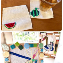 低学年でも出来る♪親子で刺繍時間