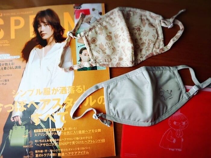 ムーミンの接触冷感マスク2枚付き?!買いです。