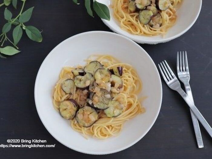 材料3つで本格イタリアン!【レシピ】茄子が主役のスパゲティ