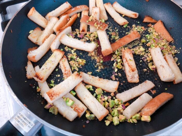 パンミミに焦げ目がついたら♡