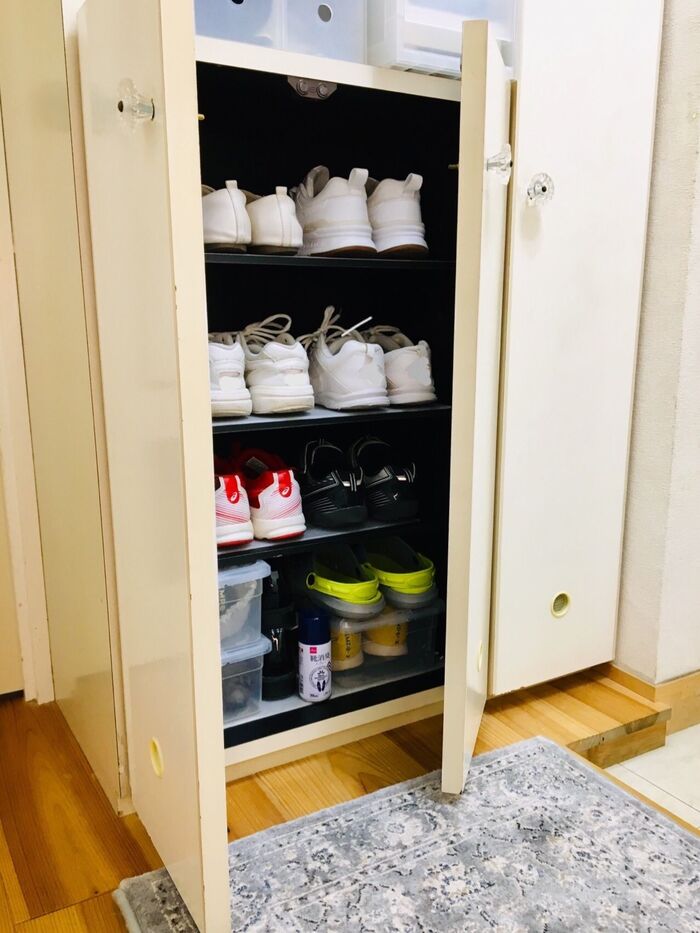玄関クローゼット【消臭剤置くのをやめました】