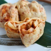 おうち居酒屋★【レシピ】お揚げの包み焼(納豆×キムチ×チーズ)