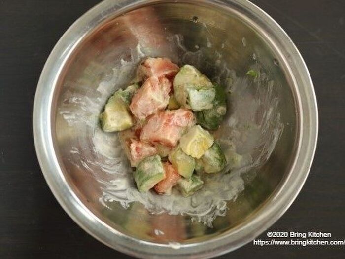 3.詰める中身を準備する。