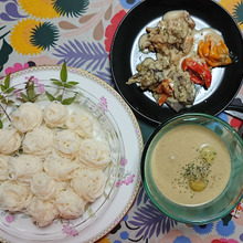 カノムジーン ゲーンキイアオワーン Khanom chin Gaeng Kiaw Wang