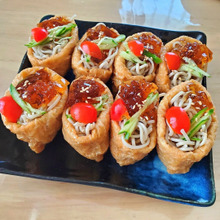 暑いので…火を使わない蕎麦稲荷