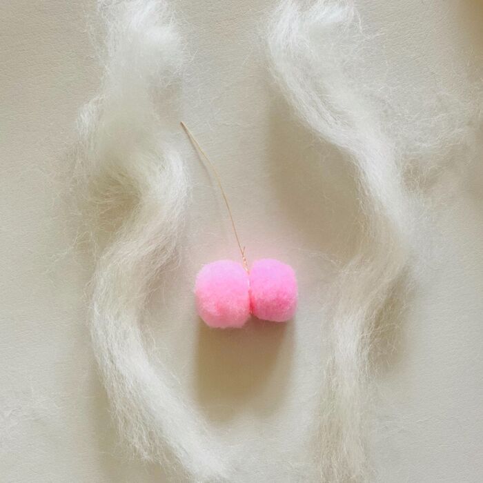 羊毛フェルトで包みます♪