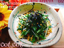 ★病みつき止まらない!とにかく作ってみて!悪魔の水菜サラダ★