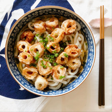 材料2つ♪さくっとちくわの小判揚げ冷やしうどん