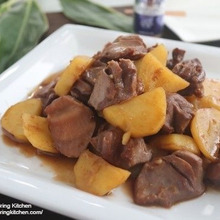 やみつきな味♡【レシピ】砂肝とじゃがいものコリアンダー炒め