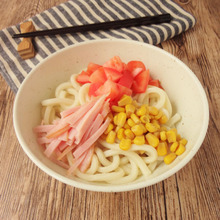 電子レンジ★トマトとハムの白だし冷やしうどん