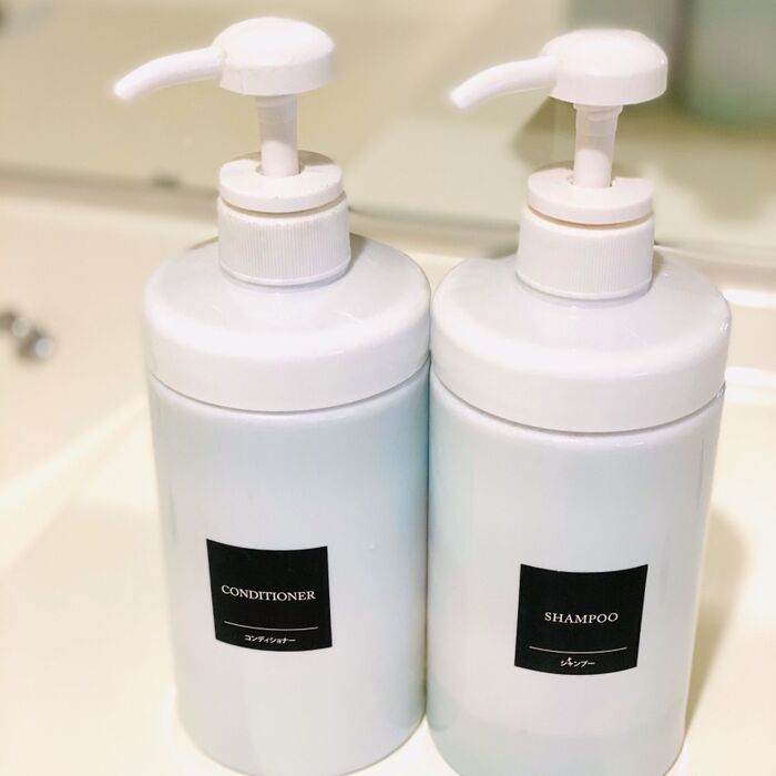 モノトーン詰め替え収納やめました