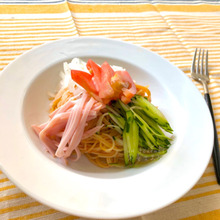 【ピリッと辛くて冷たい!】ピビン麺パスタ☆ 免疫力強化☆