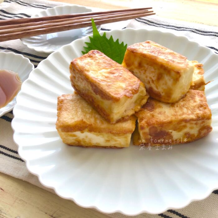 【ヘルシーで免疫力アップ!】絹豆腐の和風ピカタ☆おつまみとしてもオススメ!!