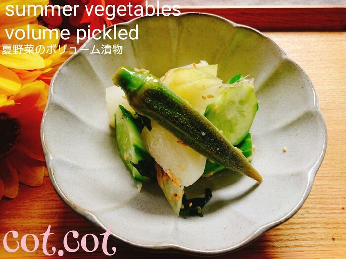 ★冬瓜も入れちゃいました!夏野菜のボリューム漬物★