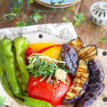 揚げずにこのコク❤麺つゆで簡単~夏野菜の焼きびたし