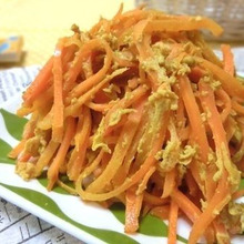 調味料は塩だけ☆ ニンジンが甘~い♪ カレー人参しりしり