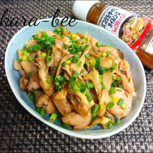 味付けカンタン♪旨味たっぷり!鶏肉と舞茸のパスタソース炒め