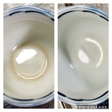 頑固な茶渋は食べても安心なアレで綺麗に落とす!