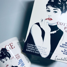 オードリーが可愛いコットンパフと綿棒