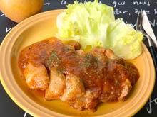 【漬け込み15分で焼くだけ!】すりおろし梨のチキンケチャップ☆ 消化を助ける効果が‼︎