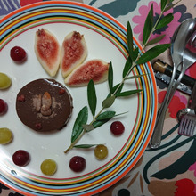 チョコババアに寄り添う、無花果とシードレス