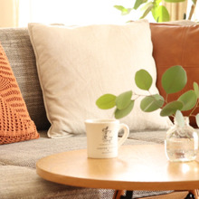 秋カラーを取り入れてリビングを模様替え!