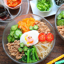 レンチン仕上げ♪ビビンバ風冷やしうどん