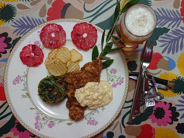 🍴💚🍴💛🍴💜 クリスピーチキン南蛮のある暮らし・・・・🍴💚🍴💛🍴💜