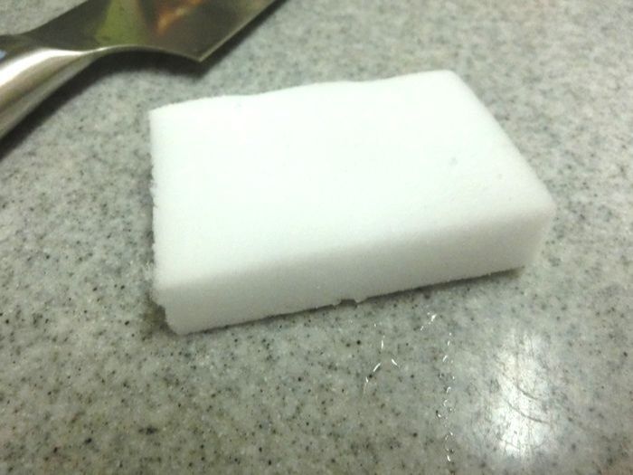 メラミンスポンジでこすったら