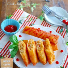 少ない油でカリッと♪ヘルシーでイタリアンなライス春巻き