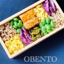 市松柄詰めがいい!ちょこっと残った地味おかずが美しく見える♫