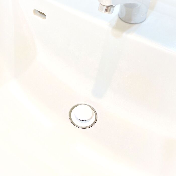 見せないバージョン!洗面台の排水口のごみ受けを取り換えて掃除を楽に