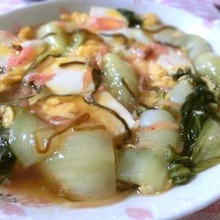 とろうま♪ 青梗菜と豆腐とたまごの中華風とろみ煮