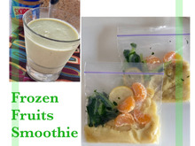 自家製冷凍スムージーセット🍎で美味しい目覚めの一杯