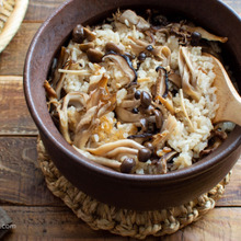 きのこの炊き込みご飯。秋の味覚♪きのこの香りが最高!