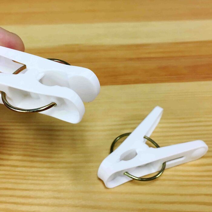 洗濯物に跡がつかない