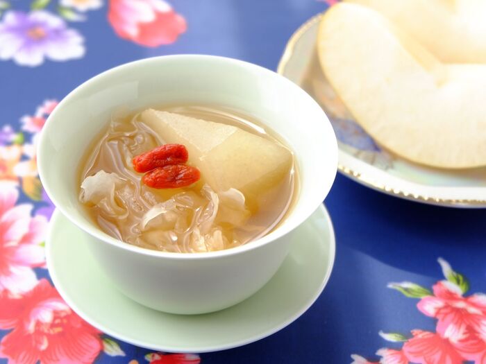 【くらし薬膳】乾燥に負けない!潤いレシピ★梨と白木耳のシロップ煮~秋の薬膳