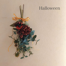 ダイソーとワッツ商品で作る大人ハロウィンスワッグ♪