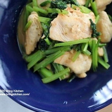 息子の好き嫌い問題と向き合う★小松菜と鶏むね肉のオレガノマヨ炒め