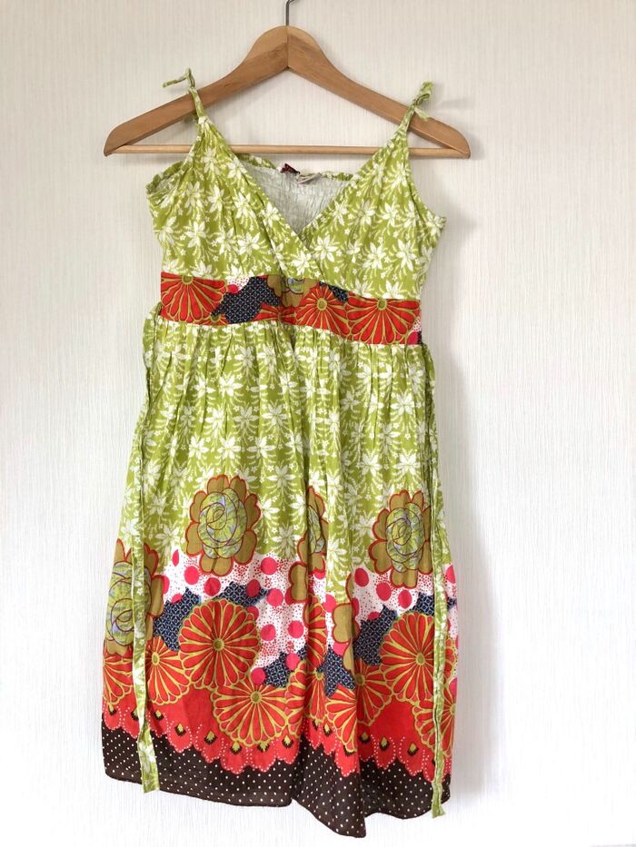 フワっとしたキャミソールワンピースがちょうどいい♪