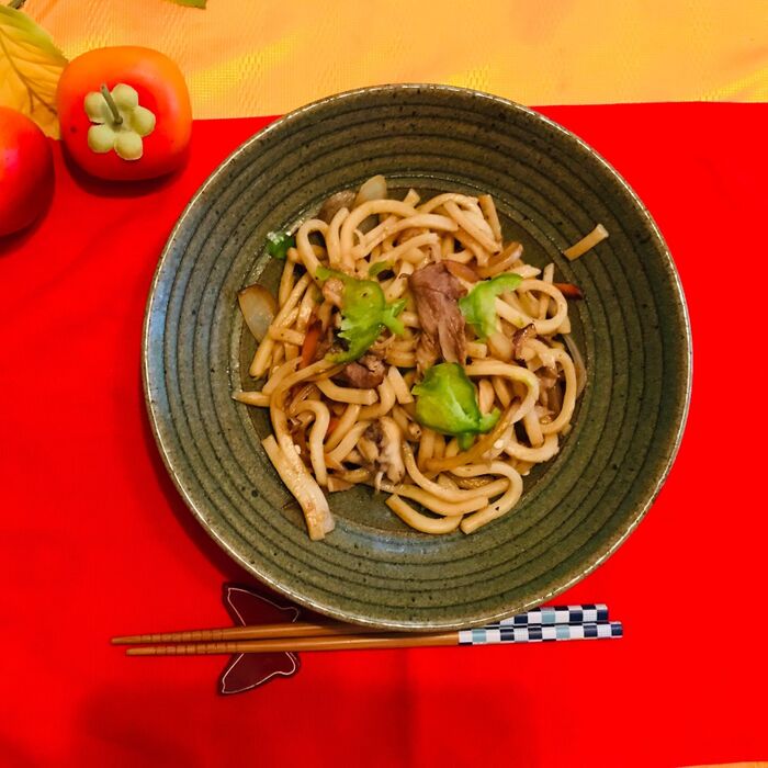 オイスターソースで焼うどん