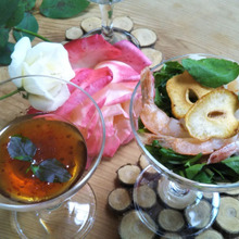 ♡アジアンサラダ♡甘めのドレッシングとクレソンのピリッとした辛味とシャキシャキ食感が美味しい!