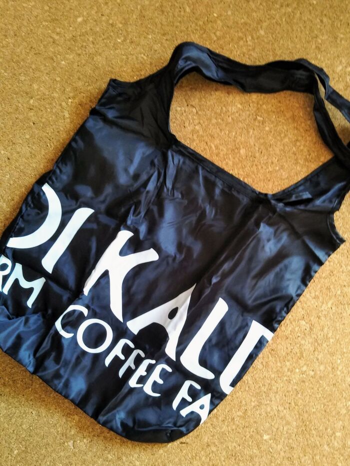 折りたたんで収納+薄くて鞄に入れやすいKALDIのエコバッグ