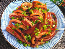 おうち居酒屋おつまみ♪イカのピリ辛バター醤油炒め