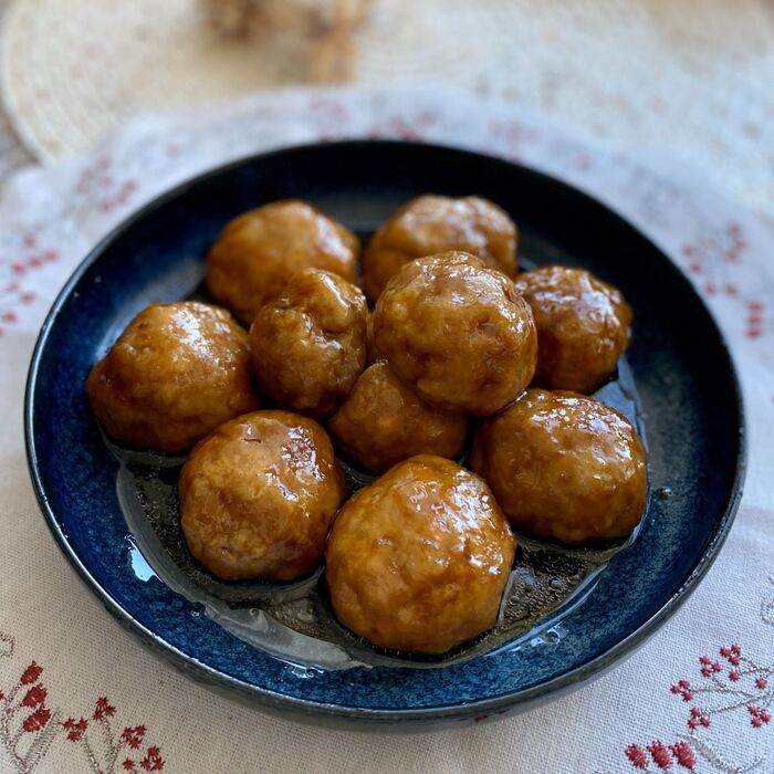 レンジで作るれんこん入りふんわり鶏団子