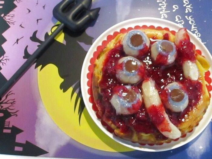 ハロウィン♡魔女の作るおやつ！グロ美味しいベイクドチーズケーキ