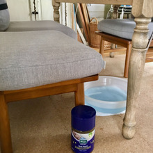 足湯で即効リラックス〜。バスソルトも利用して温活しています。