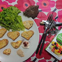 フライドAir Potato、チャットマサラとチリマヨで・・・・・